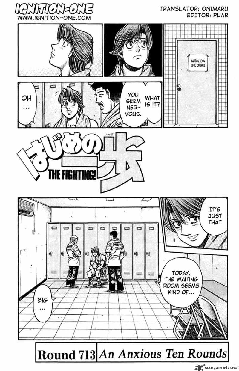 Hajime no Ippo: Fighting Spirit, Chapter 713 image 01